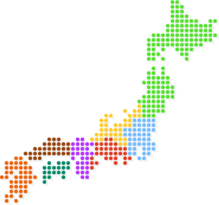 旅行会社・ホテル旅館の転職求人日本地図